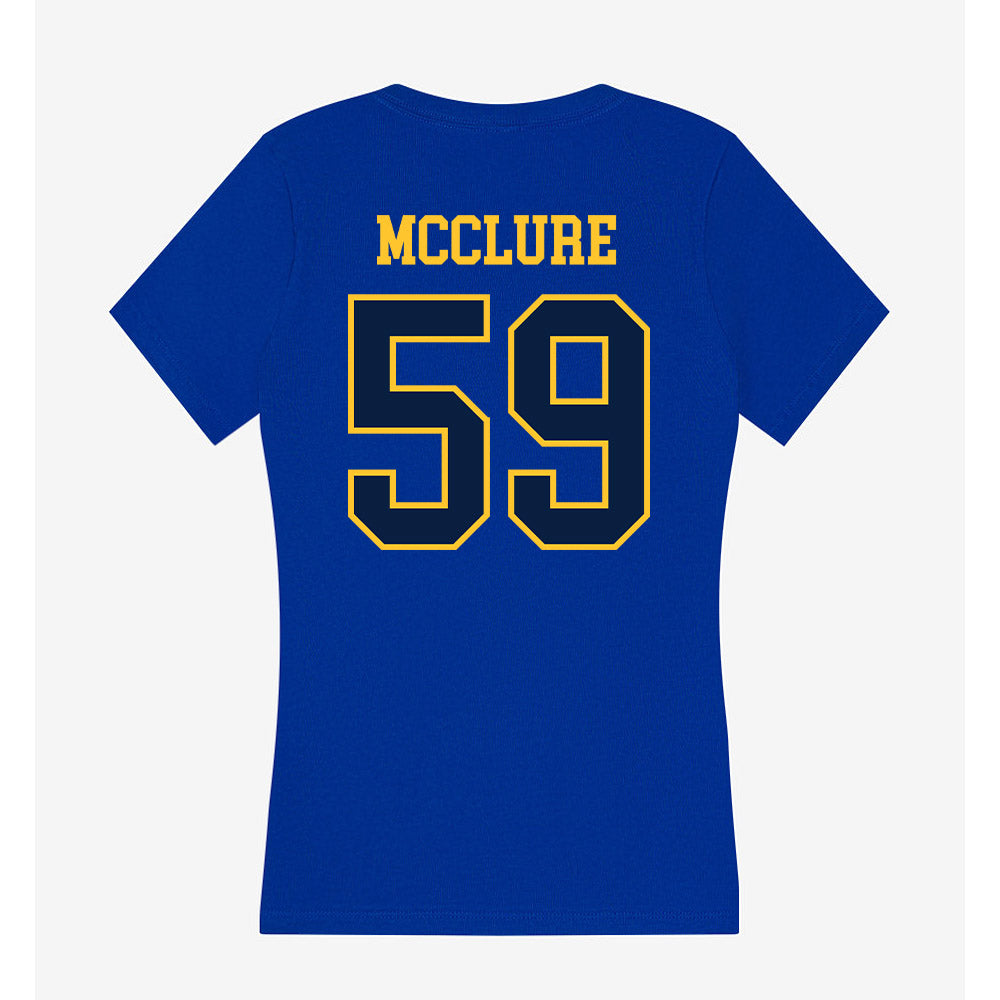 East Tennessee State - NCAA Football : Taylor McClure - Women's V-Neck T-Shirt-1