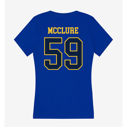 East Tennessee State - NCAA Football : Taylor McClure - Women's V-Neck T-Shirt-1