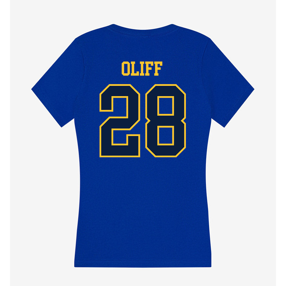 East Tennessee State - NCAA Baseball : Carter Oliff - Women's V-Neck T-Shirt-1