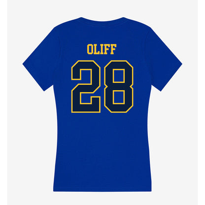 East Tennessee State - NCAA Baseball : Carter Oliff - Women's V-Neck T-Shirt-1