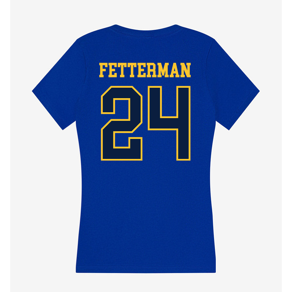 East Tennessee State - NCAA Baseball : Tyler Fetterman - Women's V-Neck T-Shirt-1
