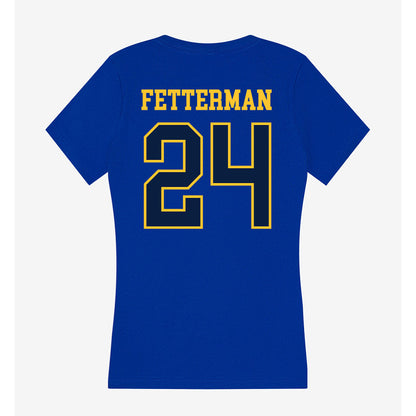 East Tennessee State - NCAA Baseball : Tyler Fetterman - Women's V-Neck T-Shirt-1