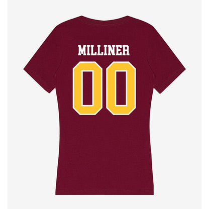 Central Michigan - NCAA Baseball : EJ Milliner - Women's V-Neck T-Shirt-1