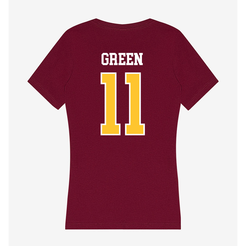 Central Michigan - NCAA Women's Basketball : Jailenn Green - Women's V-Neck T-Shirt-1