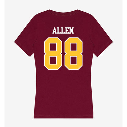 Central Michigan - NCAA Football : Jaden Allen - Women's V-Neck T-Shirt-1