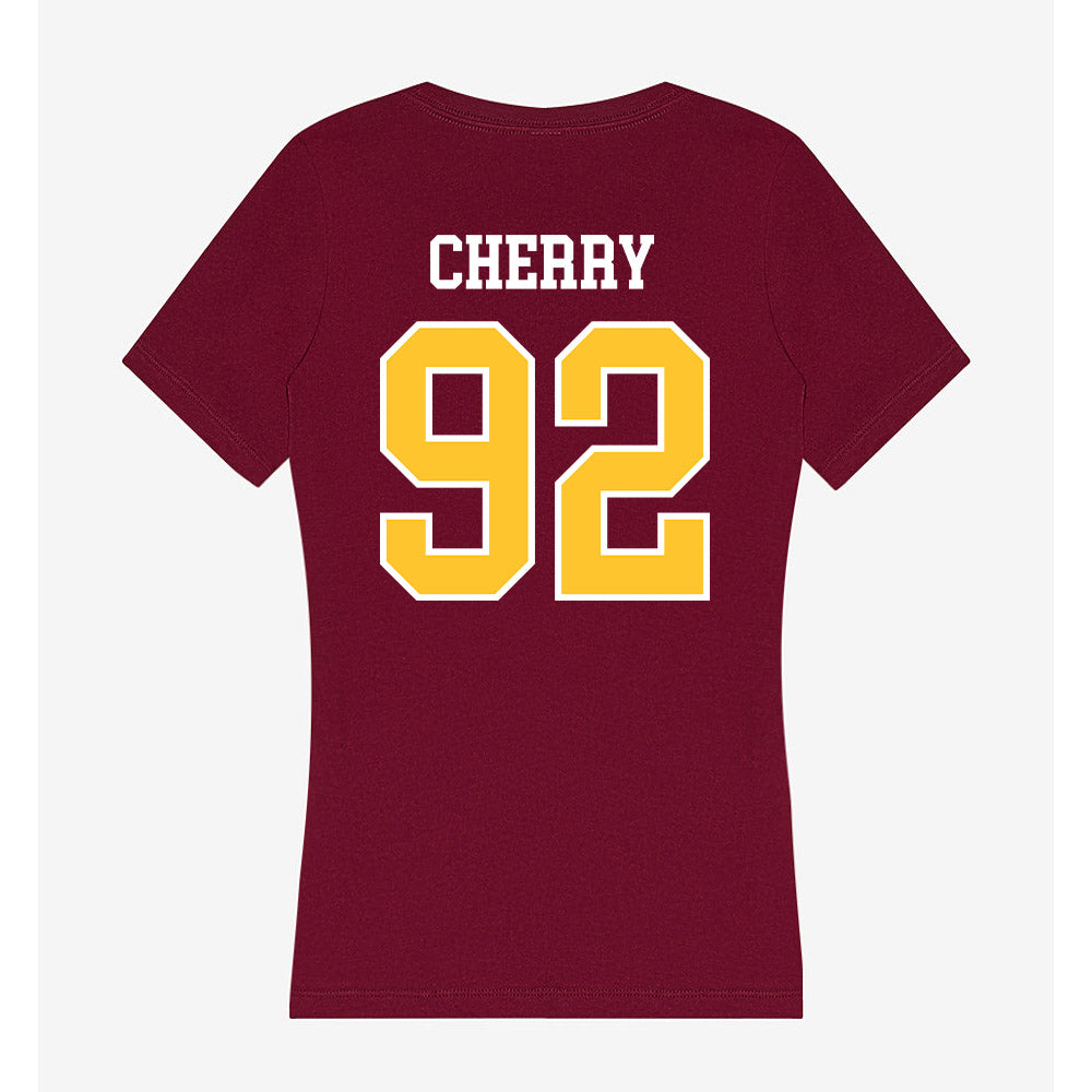 Central Michigan - NCAA Football : Jaxon Cherry - Women's V-Neck T-Shirt-1