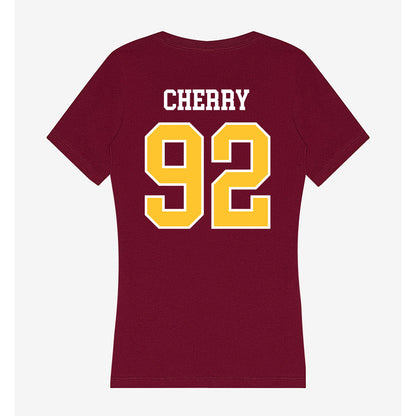 Central Michigan - NCAA Football : Jaxon Cherry - Women's V-Neck T-Shirt-1