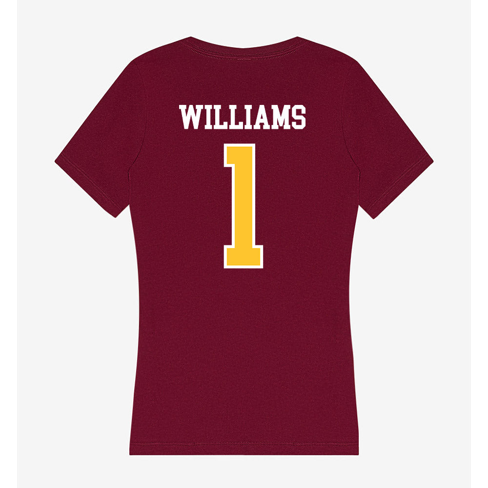 Central Michigan - NCAA Women's Basketball : Nevaeh Williams - Women's V-Neck T-Shirt-1