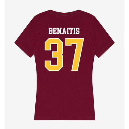 Central Michigan - NCAA Football : Colton Benaitis - Women's V-Neck T-Shirt-1