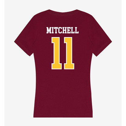 Central Michigan - NCAA Women's Basketball : Nekhu Mitchell - Women's V-Neck T-Shirt-1