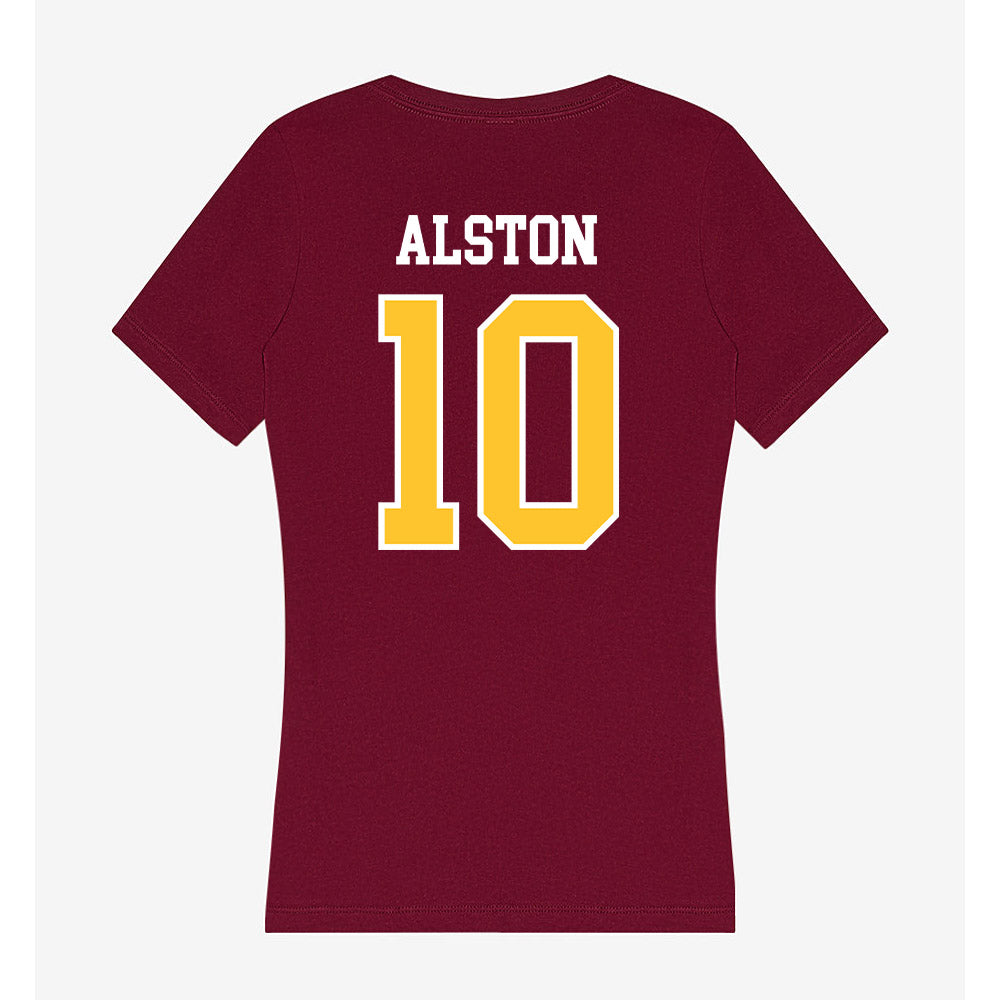 Central Michigan - NCAA Football : Jeremiah Alston - Women's V-Neck T-Shirt-1