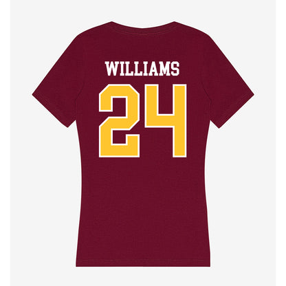 Central Michigan - NCAA Football : Tyremii Williams - Women's V-Neck T-Shirt-1