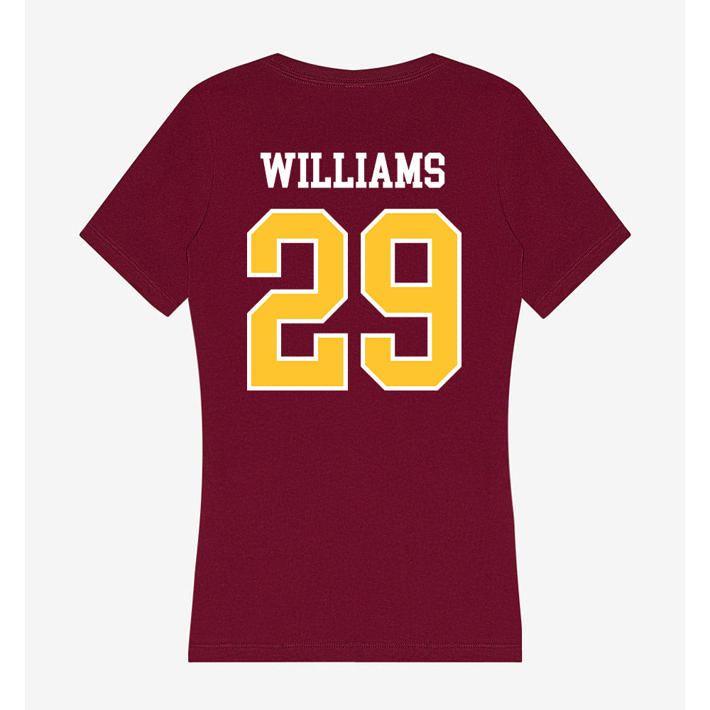 Central Michigan - NCAA Football : David Williams - Women's V-Neck T-Shirt-1