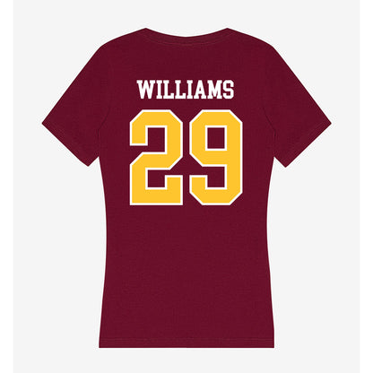 Central Michigan - NCAA Football : David Williams - Women's V-Neck T-Shirt-1