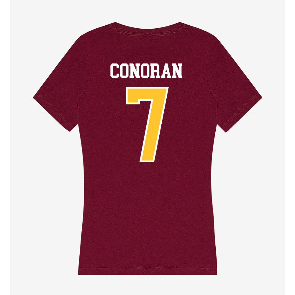Central Michigan - NCAA Football : Edward Conoran - Women's V-Neck T-Shirt-1