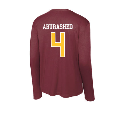 Central Michigan - NCAA Men's Basketball : Kareem Aburashed - Activewear Long Sleeve T-Shirt-1