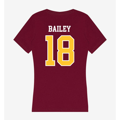 Central Michigan - NCAA Baseball : Hayden Bailey - Women's V-Neck T-Shirt-1