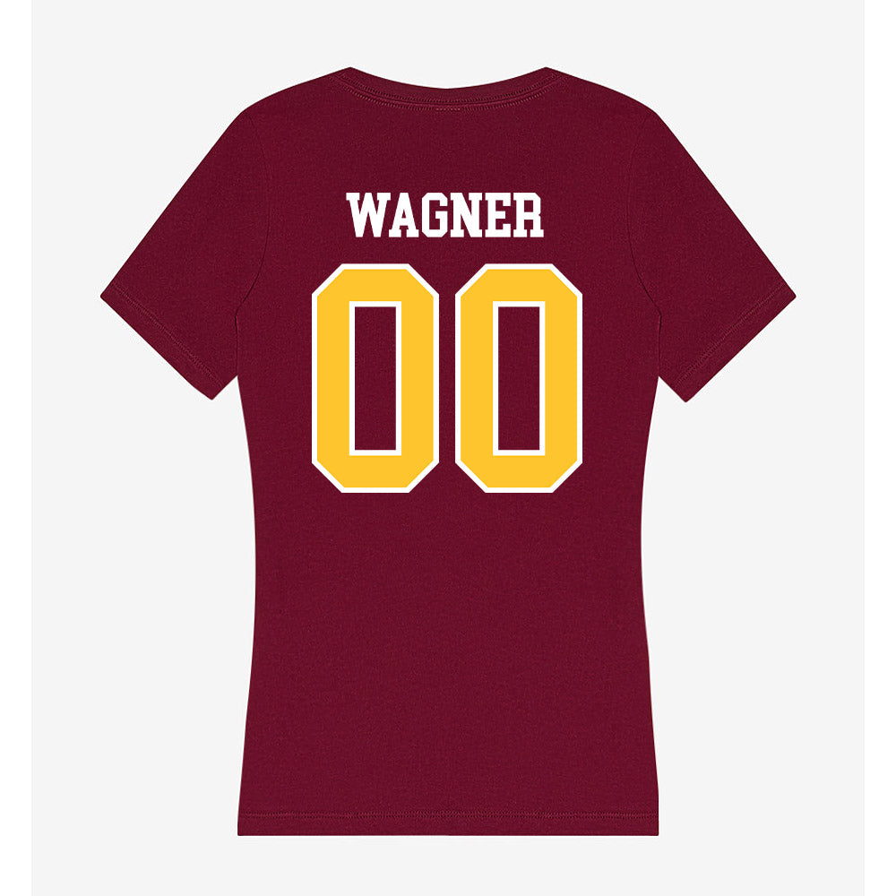Central Michigan - NCAA Football : Zack Wagner - Women's V-Neck T-Shirt-1