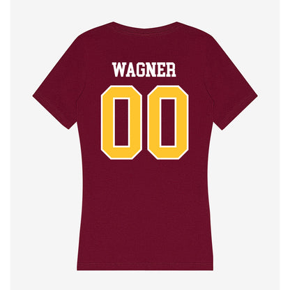 Central Michigan - NCAA Football : Zack Wagner - Women's V-Neck T-Shirt-1