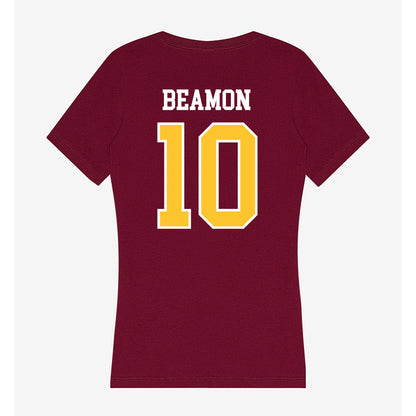 Central Michigan - NCAA Football : Marcus Beamon - Women's V-Neck T-Shirt-1