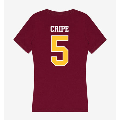 Central Michigan - NCAA Women's Volleyball : Taylor Cripe - Women's V-Neck T-Shirt-1