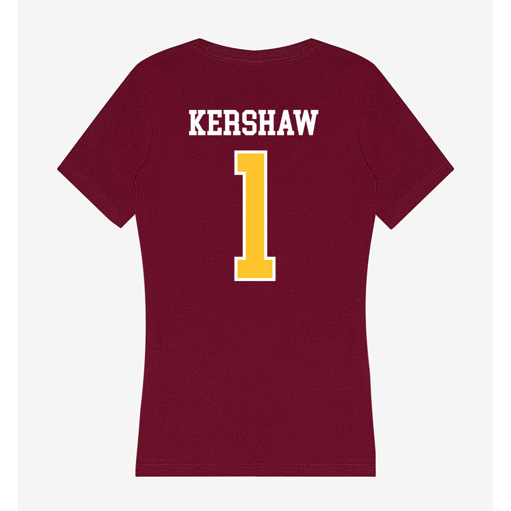 Central Michigan - NCAA Women's Soccer : Jadia Kershaw - Women's V-Neck T-Shirt-1
