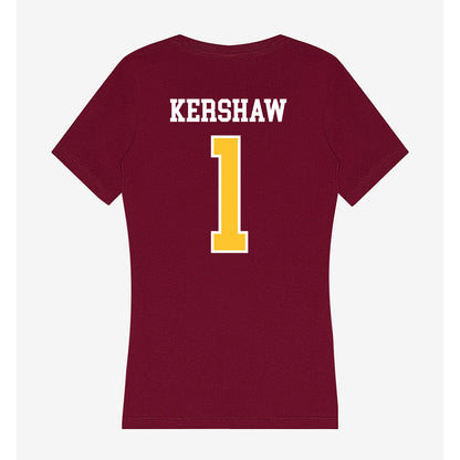 Central Michigan - NCAA Women's Soccer : Jadia Kershaw - Women's V-Neck T-Shirt-1