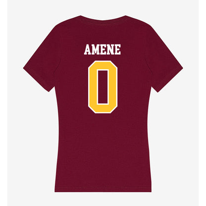 Central Michigan - NCAA Men's Basketball : Uchenna Amene - Women's V-Neck T-Shirt-1