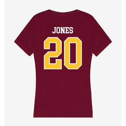 Central Michigan - NCAA Football : JaJuan Jones - Women's V-Neck T-Shirt-1