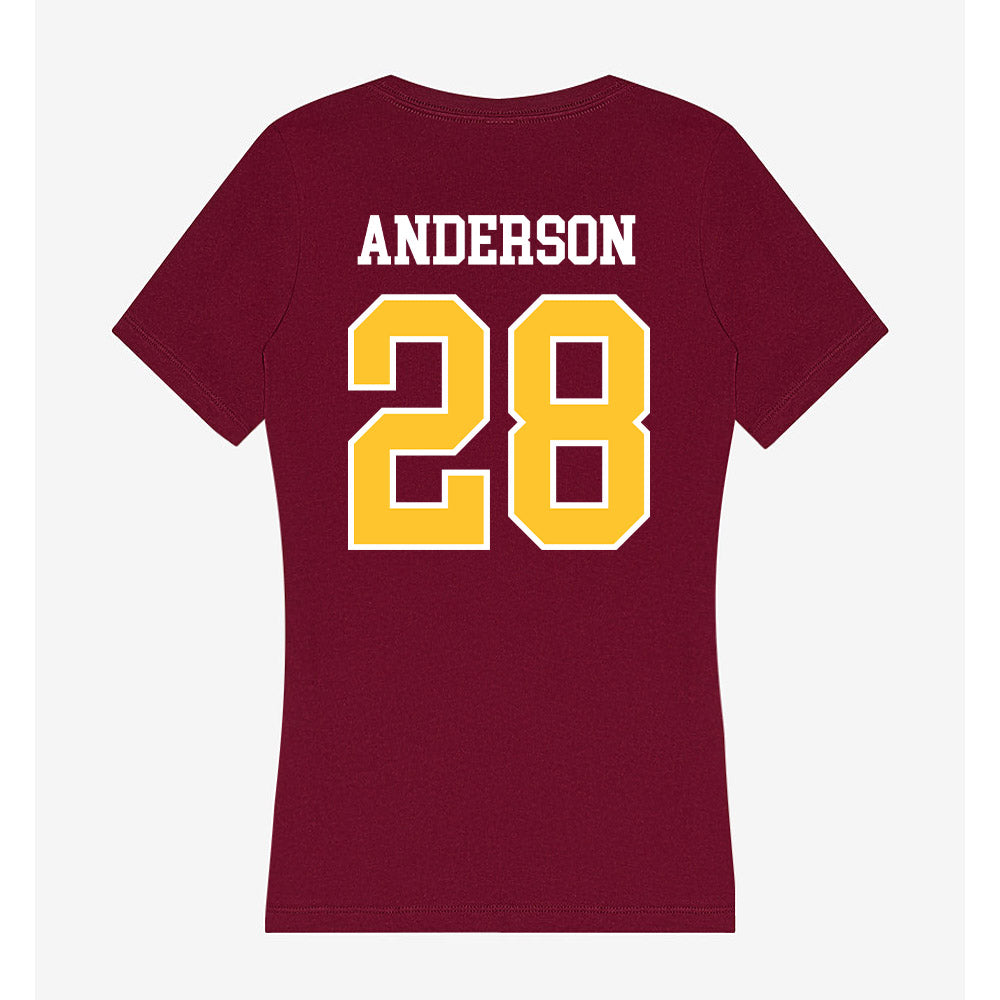 Central Michigan - NCAA Football : Nolan Anderson - Women's V-Neck T-Shirt-1