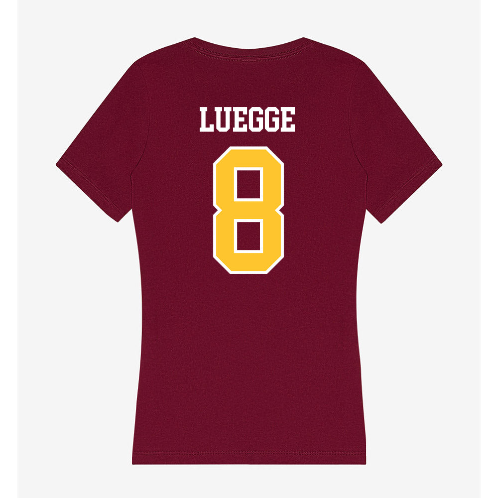 Central Michigan - NCAA Softball : Ella Luegge - Women's V-Neck T-Shirt-1