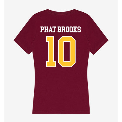 Central Michigan - NCAA Men's Basketball : Phat Phat Brooks - Women's V-Neck T-Shirt-1