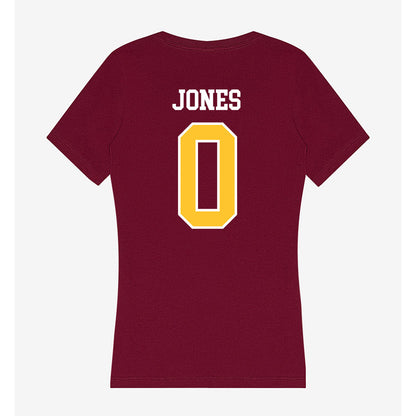 Central Michigan - NCAA Football : Kendall Jones - Women's V-Neck T-Shirt-1