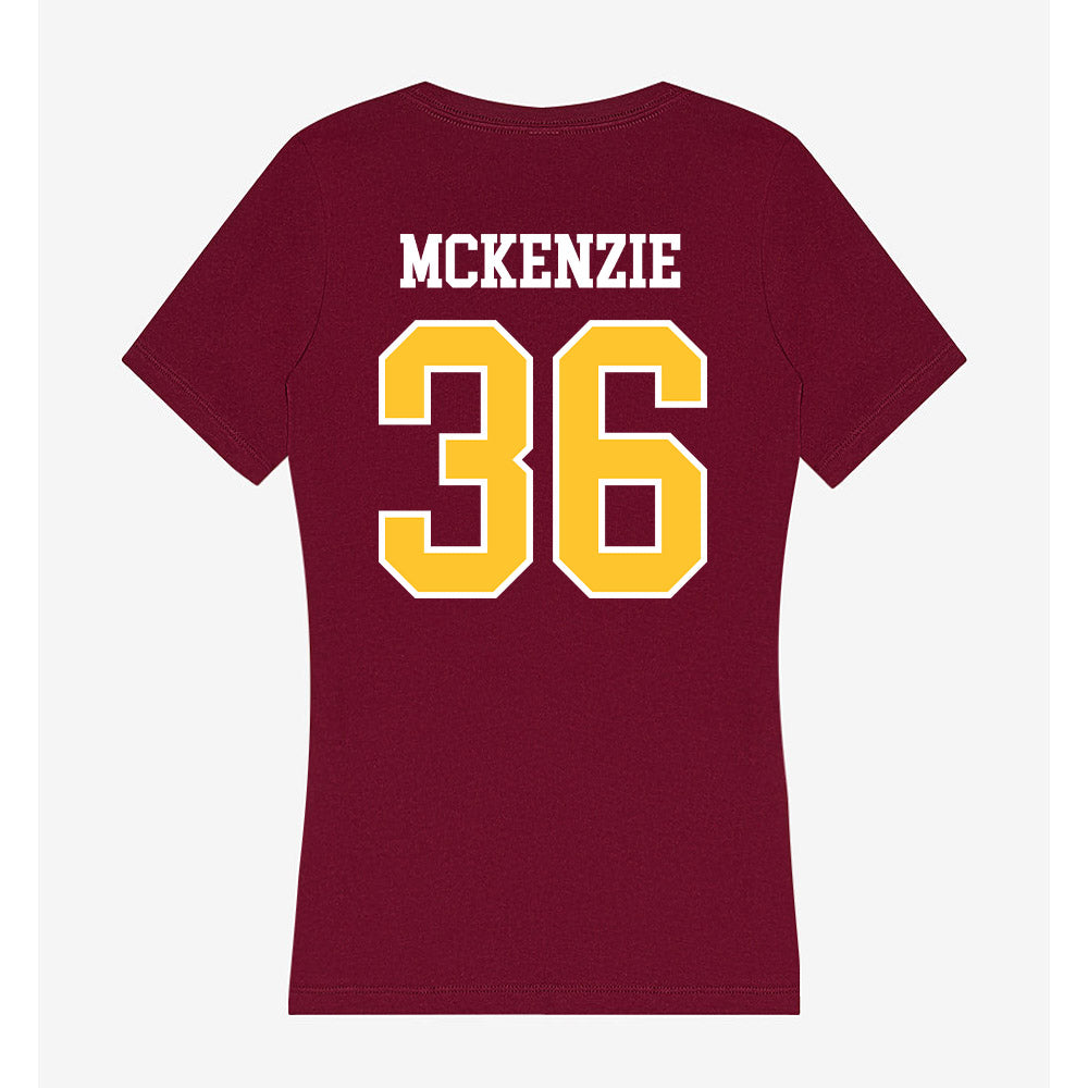 Central Michigan - NCAA Football : Jeremiah McKenzie - Women's V-Neck T-Shirt-1
