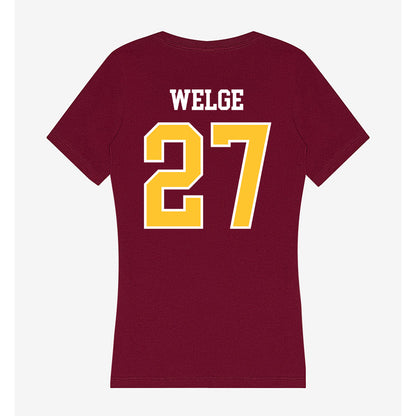 Central Michigan - NCAA Women's Soccer : Paislee Welge - Women's V-Neck T-Shirt-1