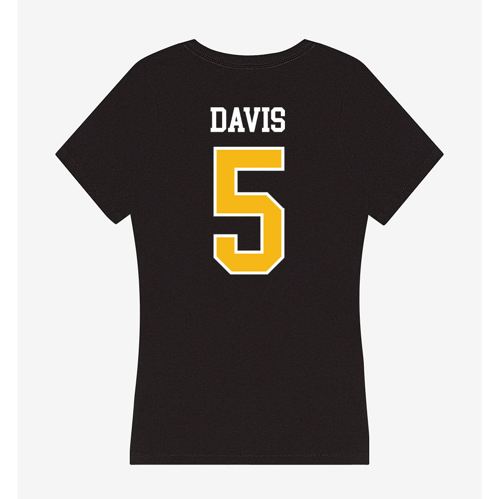 Northern Arizona - NCAA Women's Volleyball : Taryn Davis - Women's V-Neck T-Shirt-1