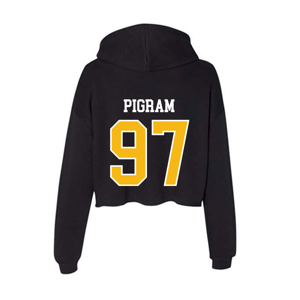 Northern Arizona - NCAA Football : Jordan Pigram - Women's Crop Fleece Hoodie-1