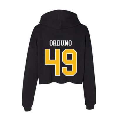 Northern Arizona - NCAA Football : Francisco Orduno - Women's Crop Fleece Hoodie-1