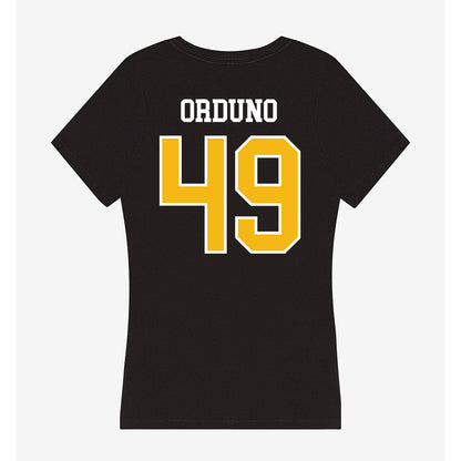 Northern Arizona - NCAA Football : Francisco Orduno - Women's V-Neck T-Shirt-1