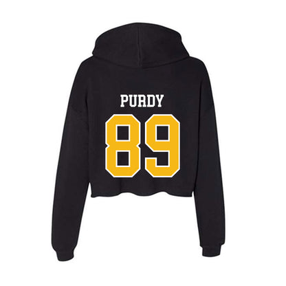 Northern Arizona - NCAA Football : Jeter Purdy - Women's Crop Fleece Hoodie-1