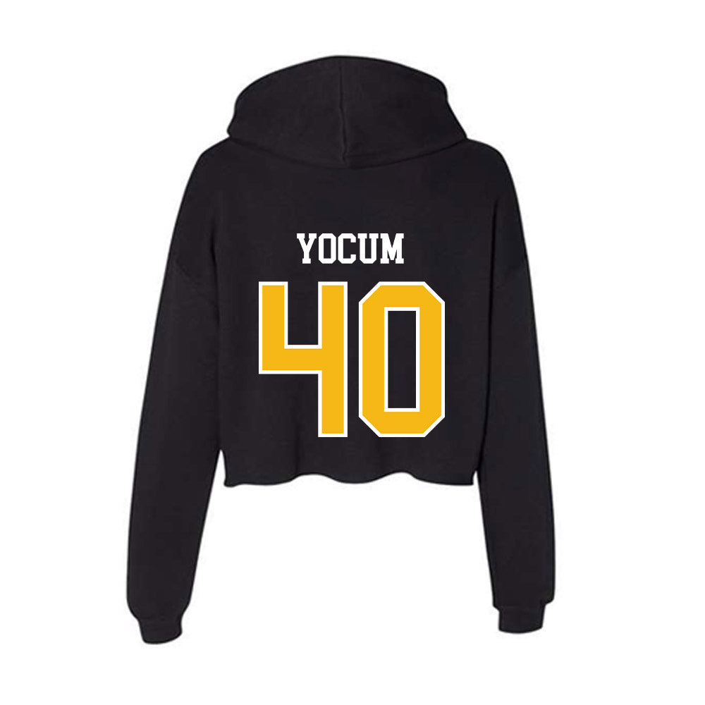 Northern Arizona - NCAA Football : Kruz Yocum - Women's Crop Fleece Hoodie-1