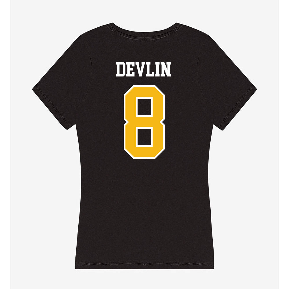 Northern Arizona - NCAA Women's Volleyball : Peyton Devlin - Women's V-Neck T-Shirt-1