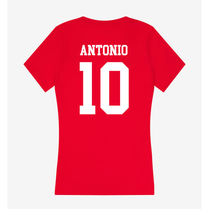 New Mexico - NCAA Women's Basketball : Cacia Antonio - Women's V-Neck T-Shirt-1