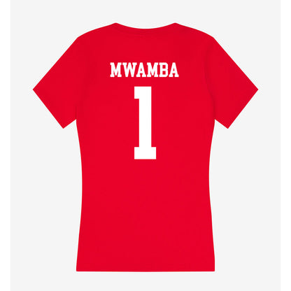 New Mexico - NCAA Women's Basketball : Lydie Mwamba - Women's V-Neck T-Shirt-1
