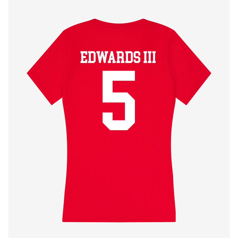 New Mexico - NCAA Football : Frankie Edwards III - Women's V-Neck T-Shirt-1