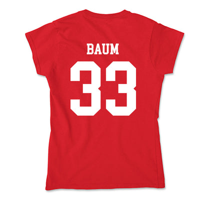 New Mexico - NCAA Football : Hayes Baum - Soft Style Women’s T-Shirt-1