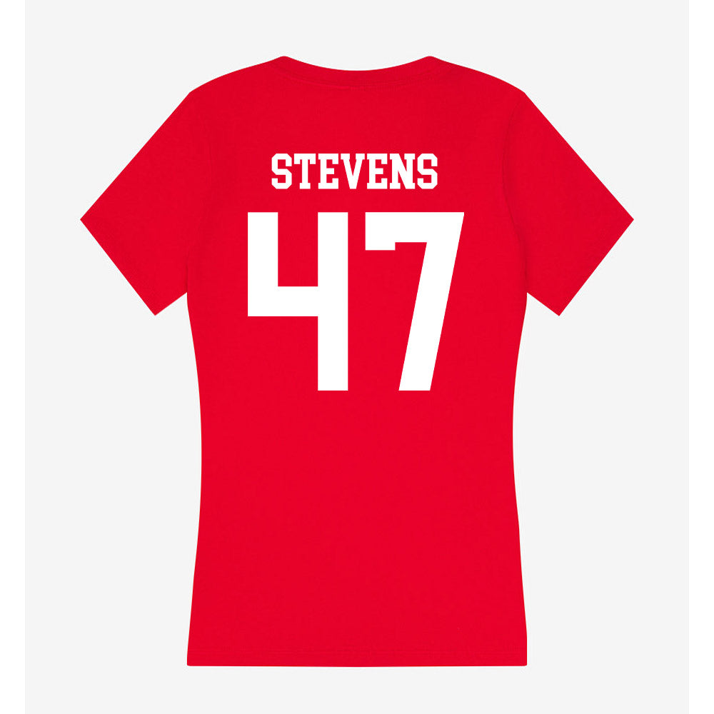 New Mexico - NCAA Football : Marcus Stevens - Women's V-Neck T-Shirt-1