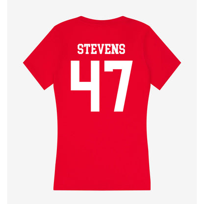 New Mexico - NCAA Football : Marcus Stevens - Women's V-Neck T-Shirt-1