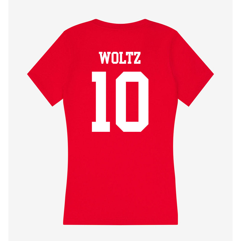 New Mexico - NCAA Baseball : Ethin Woltz - Women's V-Neck T-Shirt-1