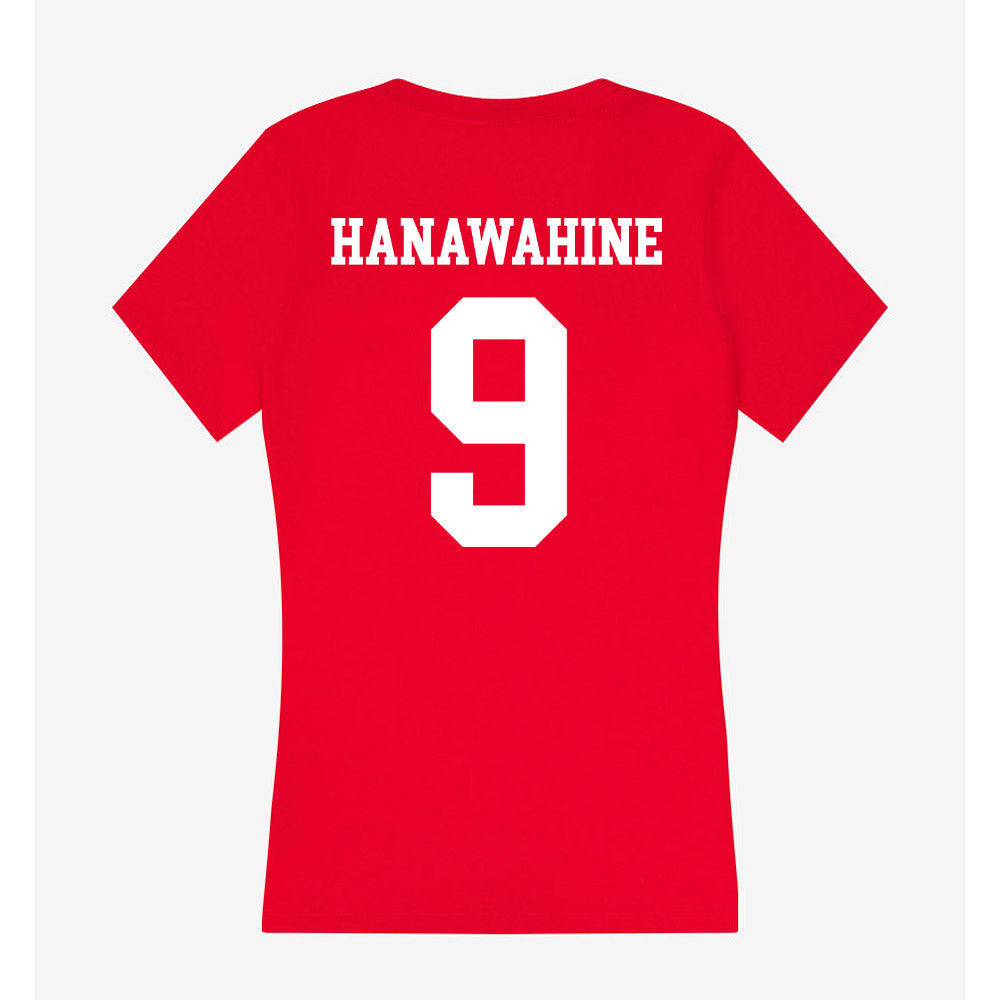 New Mexico - NCAA Softball : Jewels Hanawahine - Women's V-Neck T-Shirt-1